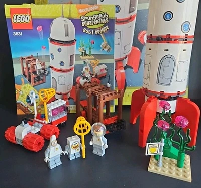 Lego Bob Esponja Calça Quadrada 3831 Rocket Ride 100% Completo com Caixa e Instruções - Imagem 1 de 4