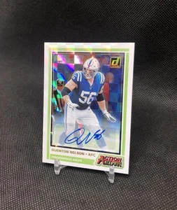 2020 Donruss Quenton Nelson /25 “ACTION ALL-PROS” AUTO GOLD SSP No. AAP-QN 📈📈 - Picture 1 of 18