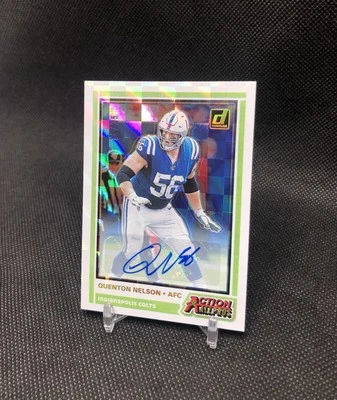 Donruss Quenton Nelson 2020/25 “Action All-Pros” automático dorado SSP No. AAP-QN 📈📈 Foto 1 de 4