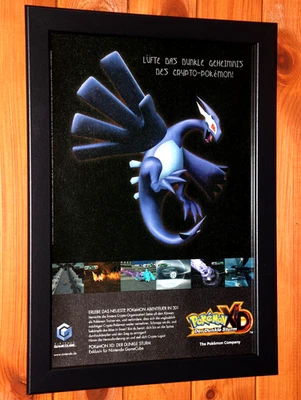 Pokemon XD Der Dunkle Sturm / Gale of Darkness Werbeblatt Poster Ad Page Framed - Bild 1 von 4