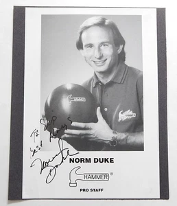 Norm Duke Signed 7x10 Photo Auto Autograph Pro Bowler - Picture 1 of 2