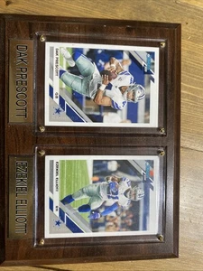 Dak Prescott / Ezekiel Elliott Karte In einer Plakette  - Bild 1 von 2