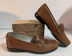 G.H. Bass Devoe Penny Damen-Loafer hellbraunes Leder Größe 5,5 hergestellt in Brasilien - Bild 1 von 12
