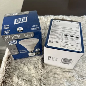 NEW 6 each TCP LED12P27D30KFL 10.5W 850 Lumens 2700K Dimmable  LED Light Bulb - Picture 1 of 4