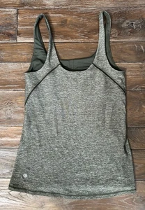 Lululemon Women’s Amala Green Tank Top Size 8 Bra - Picture 1 of 5