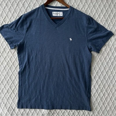 Camiseta Abercrombie & Fitch Suave A&F Para Hombre Talla L Camiseta Rosa Crema Logo Alce Foto 1 de 4