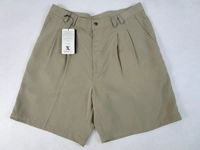 Новый с Ярлыками Tori Richard хаки желтовато-коричневый шорты Tencel складки размер 34 - Изображение 1 из 4