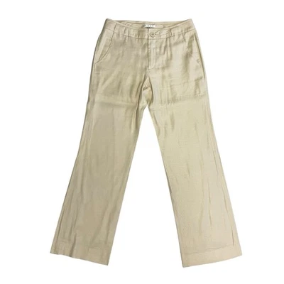 Cabi Everly Linen Blend Wide Leg Pants Women's Sz 6 Beige - Image 1 of 4