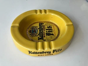 Kaltenberg Pils Diat Lager Yellow Ashtray Man Cave Home Bar Pub Decor Vintage - Picture 1 of 4