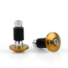 Motorrad 7/8" Gold Lenkerenden Lenkergewichte Vibrationsdämpfer Roller Moped GE