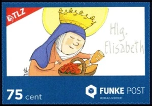 Correo de chispa: MiNr. 6, "75 años del Thüringer Landeszeitung TLZ", juego, pfr. - Imagen 1 de 1