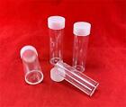 20 Round Clear Plastic Coin Holder Tubes Combo Pack-Penny, Nickel, Dime, Quarter