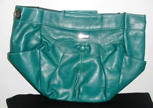 MICHE Bag Purse SHELL Turquoise Green Bow Accent Margaret NEW - Picture 1 of 3