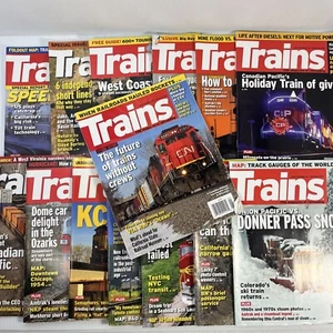 Trains the Magazine of Railroading 2018 2017 edición trasera lote 14 transporte - Imagen 1 de 6