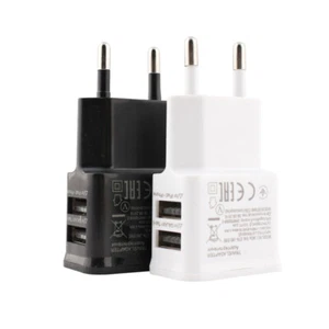 Chargeur de téléphone portable double chargeur USB EU - Photo 1 sur 4