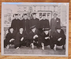 Graduating Columbia Football Players & Coach Lou Little Press Photo 1949 - Picture 1 of 1