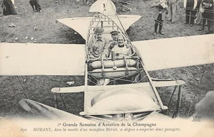 CPA AVIATION 2e GRANDE SEMAINE D'AVIATION DE LA CHAMPAGNE MORANE DANS LA NACELLE - Picture 1 of 1