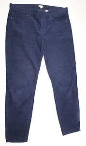 J Crew Cordhose Herren 29 x 27 blau vorne flach gerades Bein 5 Taschen Baumwolle - Bild 1 von 6