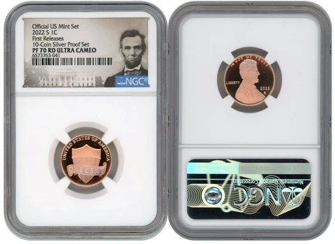 2022 S LINCOLN CENT 1C NGC PF 70 RD ULTRA CAMEO FIRST RELEASES 10 COIN R6 Cover