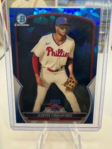 2023 Bowman Chrome Sapphire Edition - Prospects Justin Crawford #BCP-217 - Picture 1 of 2