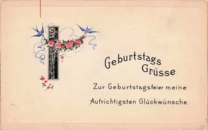 Gerburtstags Grüsse German Birthday PC - Picture 1 of 2