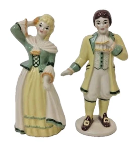 Vtg. Ceramics Art Studio Colonial Courting Man Woman Figurines - Picture 1 of 5
