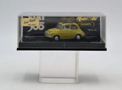 DIE CAST " FIAT 500 OPEN YELLOW 1957 - 1976  MICROCHAMPS " MINICHAMPS SCALA 1... - Immagine 1 di 3