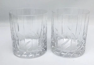 2er Set Rogaska Galleria Double Old Fashioned Kristall Berg Gläser - Bild 1 von 2