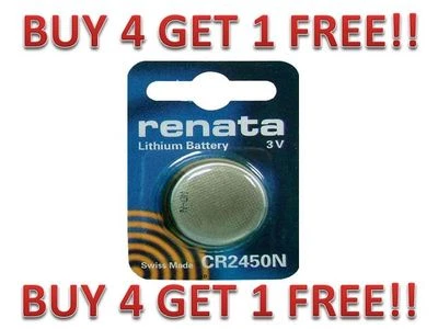 BATERÍAS RELOJ RENATA CR2450N 2450 (1 pieza) NUEVO COMPRA 4 OBTÉN 1 GRATIS!! Foto 1 de 2