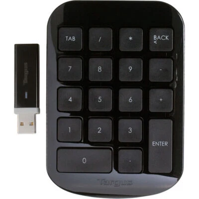 Targus AKP11US Wireless RF Numeric Keypad USB Black Gray - Image 1 of 2