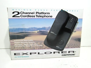 ConAir Phone 2-kanałowa platforma Telefon bezprzewodowy System Explorer CTP8100 RZADKI - Zdjęcie 1 z 7