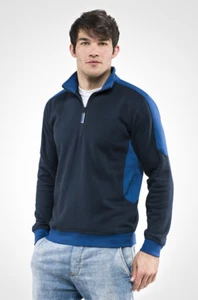 50180 - FELPA MEZZA ZIP PATCH XS S M L XL 2XL 3XL personalizzabile - Imagen 1 de 6