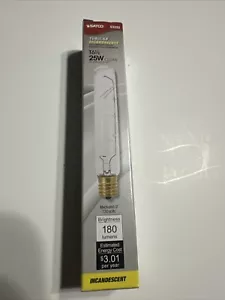 SATCO S3222 25W 130V T6.5 CLR E17 INTERMEDIATE BASE FREEZER BULB - Picture 1 of 4