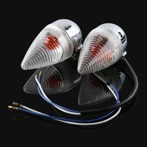 Clear Bullet Rear Turn Signal Fit For YAMAHA XV1900 2006-2013 07 08 09 10 11 12 - Picture 1 of 5