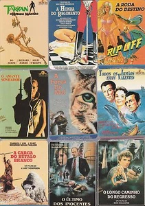 JUEGO DE 12 TARJETAS DE LOBBY EXTRANJERAS 1990 CALENDARIO PORTUGUÉS ""CINE/VIDEO"" #2 - Imagen 1 de 2