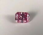 Certified 2 Ct Radiant Cut Natural Pink Diamond D Grade Color VVS1 +1Free Gift