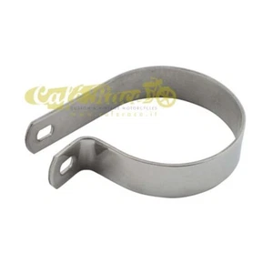 Clamp a P per scarichi da 48 mm marmitte terminali custom cafe racer - Imagen 1 de 1
