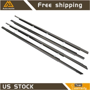 For 2008-12 Honda Accord Weatherstrip Window Moulding Trim Seal Belt Chrome - Picture 1 of 12