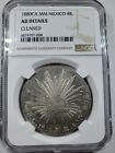 Mexico 1880CA MM 8 Reales Silver Coin: NGC AU Details