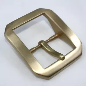 Solid Brass Belt Buckles Tongue Pin Belt Buckle Fits For 1.5 INCHES Belt - Picture 1 of 4
