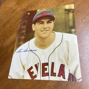 Lou Boudreau Signed Autographed Vintage 8x10 Photo Cleveland Indians - Picture 1 of 4