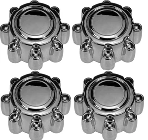 4pcs. 1999-2005 FORD EXCURSION F250 F350 CHROME Front Center Caps SET - Picture 1 of 1