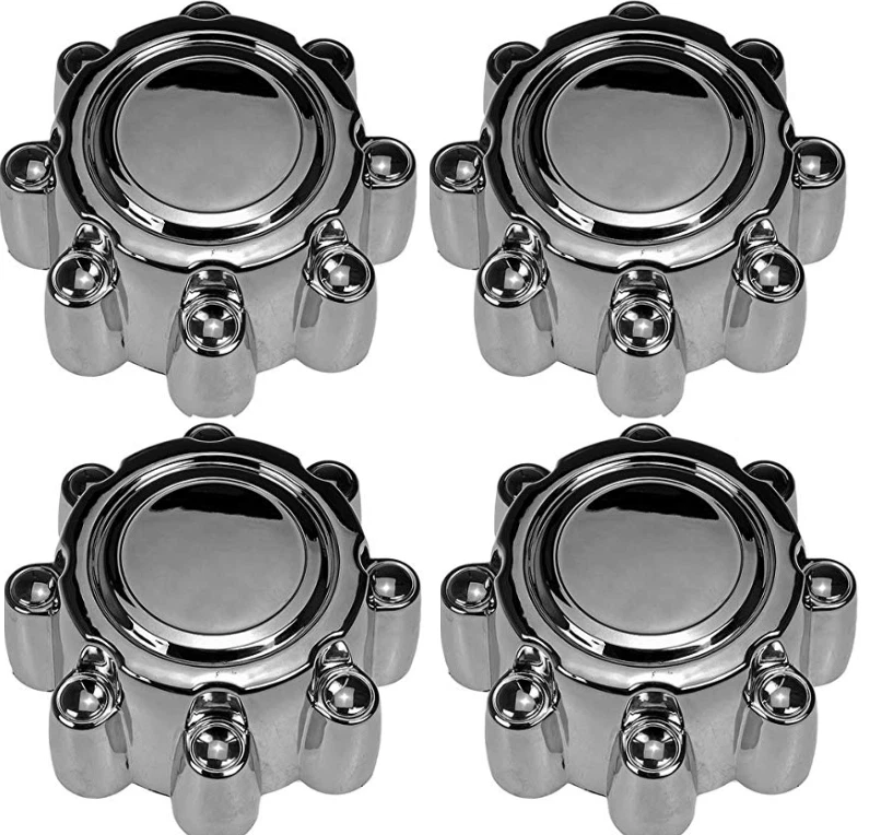 4pcs. 1999-2005 FORD EXCURSION F250 F350 CHROME Front Center Caps SET - Image 1 of 1