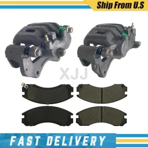 Front LH RH Brake Calipers & Ceramic Pads For 2000-2004 Mitsubishi Montero Sport - Picture 1 of 12