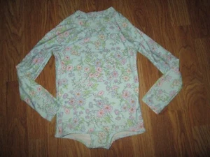 Girls OSHKOSH one piece sun protection long sleeve bathing suit swimsuit sz 5 - Picture 1 of 1