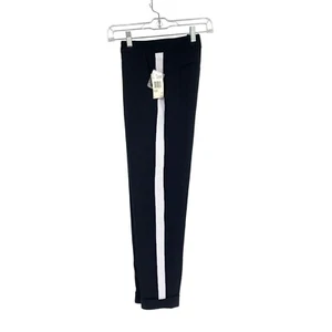 NWT Buffalo David Bitton Black Pants - Women's Size 0 - WB1139 White Side Stripe - Picture 1 of 5