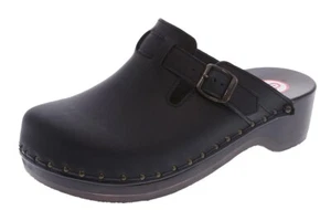 Berkemann Riemen-Toeffler 0402-900, Holzclogs Leder schwarz Gr. 3-13 - Bild 1 von 1