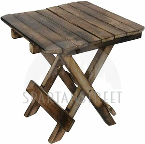 Wooden folding square table/ Wooden Planter side table/ Wooden Usable Stool - Picture 1 of 4
