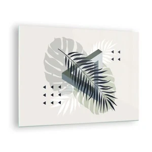 Quadro su Vetro 70x50cm Monstera Palm Grafica Stampe Immagini Moderni Murale - Foto 1 di 10