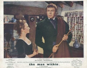 The Man Within Michael Redgrave Joan Greenwood original 1946 lobby card rare